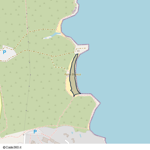 Posizione della spiaggia Spiaggia nei pressi di Via Ermes, Olbia, 07026
