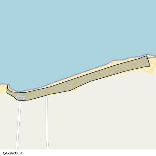 Posizione della spiaggia Spiaggia nei pressi di Patti, 98066