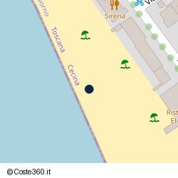 Posizione della concessione demaniale marittima Comune di Cecina, A. 2024, N. 181