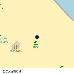 Posizione della concessione demaniale marittima Comune di Riccione, A. 2014, N. 458
