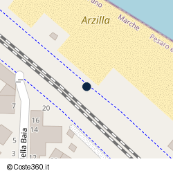 Posizione della concessione demaniale marittima Comune di Fano, A. 2018, N. 16