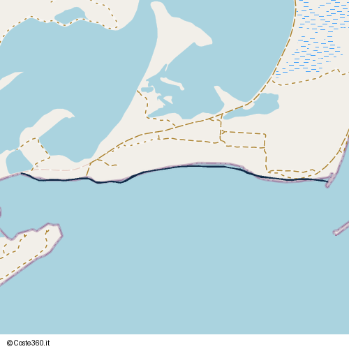 Posizione della spiaggia Spiaggia nei pressi di 09072
