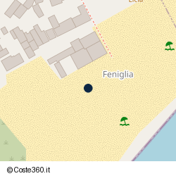 Posizione approssimativa di Feniglia 57