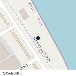 Posizione della concessione balneare Comune di Roseto Degli Abruzzi, A. 2014, N. 38