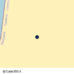 Posizione della concessione balneare Comune di Diamante, A. 2015, N. 41