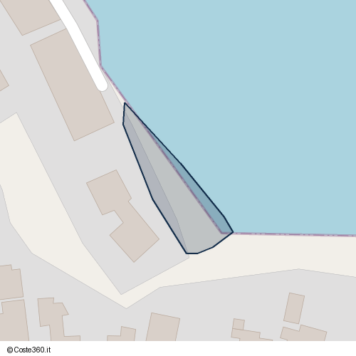 Posizione della spiaggia Spiaggia nei pressi di Bacoli, 80070