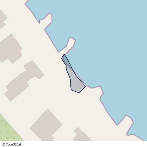 Posizione della spiaggia Spiaggia nei pressi di Via Nazionale, Santa Flavia, 90017