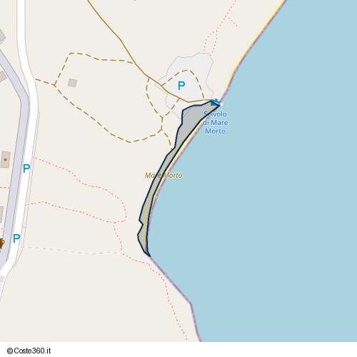 Posizione della spiaggia Spiaggia nei pressi di SP6, Crabas/Cabras, 09072