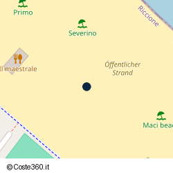 Posizione della concessione demaniale marittima Comune di Riccione, A. 2015, N. 516