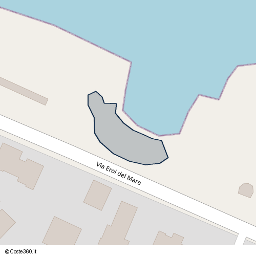 Posizione della spiaggia Spiaggia nei pressi di Via Eroi del Mare, Fasano, 72016