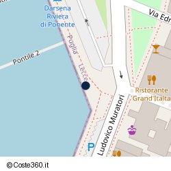 Posizione della concessione demaniale marittima Comune di Porto Cesareo, A. 2019, N. 1