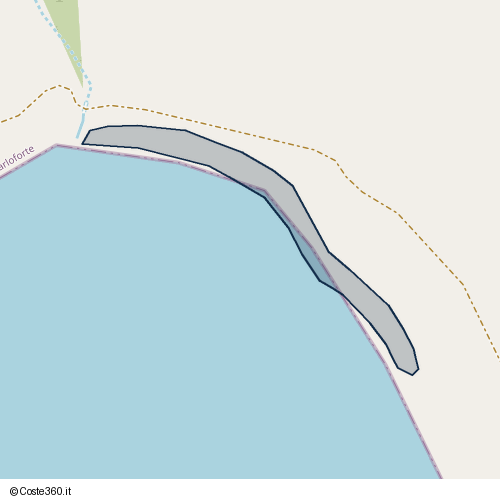 Posizione della spiaggia Spiaggia nei pressi di SP102, U Pàize/Carloforte