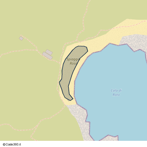 Posizione della spiaggia Spiaggia nei pressi di La Maddalena