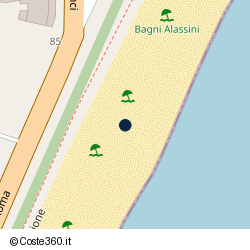 Posizione della concessione balneare Comune di Alassio, A. 2005, N. 33