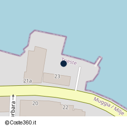 Posizione della concessione demaniale marittima Autorità Portuale di Mar Adriatico Orientale, A. 2024, N. 101