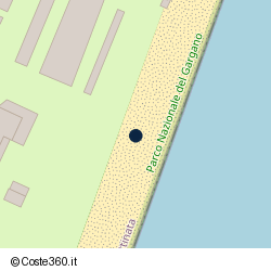 Posizione della concessione balneare Comune di Mattinata, A. 2008, N. 039