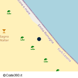 Posizione della concessione balneare Comune di Gatteo, A. 2025, N. 06