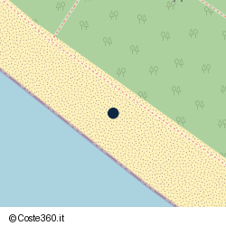Posizione della concessione balneare Comune di Cecina, A. 2015, N. 56