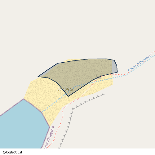 Posizione della spiaggia Spiaggia nei pressi di 307, Igrèsias/Iglesias, 09016