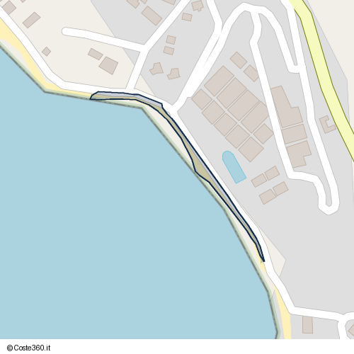 Posizione della spiaggia Spiaggia nei pressi di Montecorice