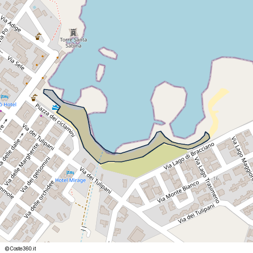 Posizione della spiaggia Spiaggia nei pressi di Carovigno, 72012