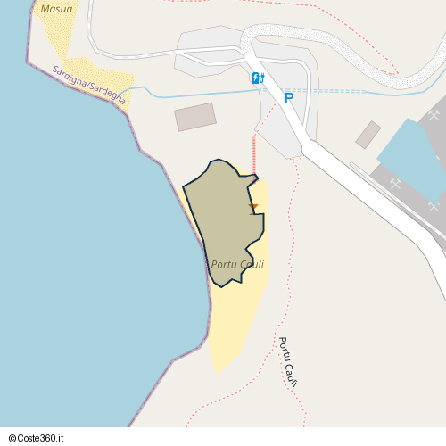 Posizione della spiaggia Spiaggia nei pressi di Portu Cauli, Igrèsias/Iglesias, 09016