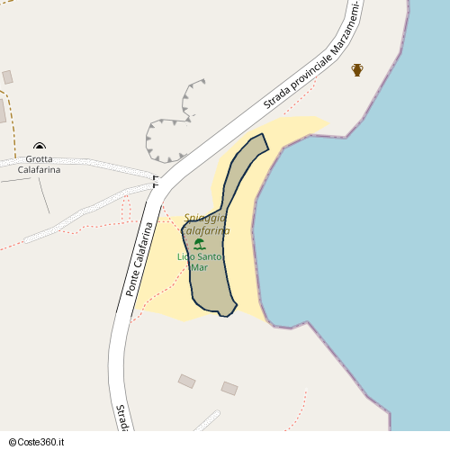 Posizione della spiaggia Spiaggia nei pressi di Ponte Calafarina, Pachino, 96018