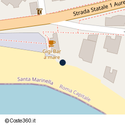 Posizione della concessione balneare Comune di Santa Marinella, A. 2021, N. 158