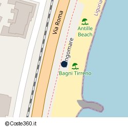 Posizione della concessione balneare Comune di Laigueglia, A. 2015, N. 1057