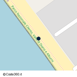 Posizione della concessione balneare Comune di Ascea, A. 2013, N. 7