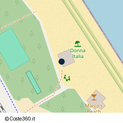 Posizione della concessione balneare Comune di Pineto, A. 2002, N. 166
