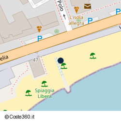Posizione della concessione balneare Comune di Andora, A. 2004, N. 08-2004