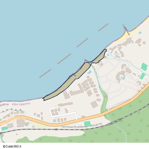 Posizione della spiaggia Spiaggia nei pressi di Parghelia, 89868