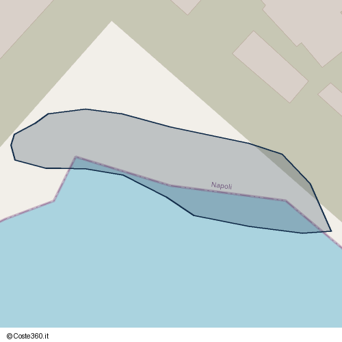 Posizione della spiaggia Spiaggia nei pressi di Corso San Giovanni a Teduccio, San Giovanni a Teduccio, Napoli, 80146