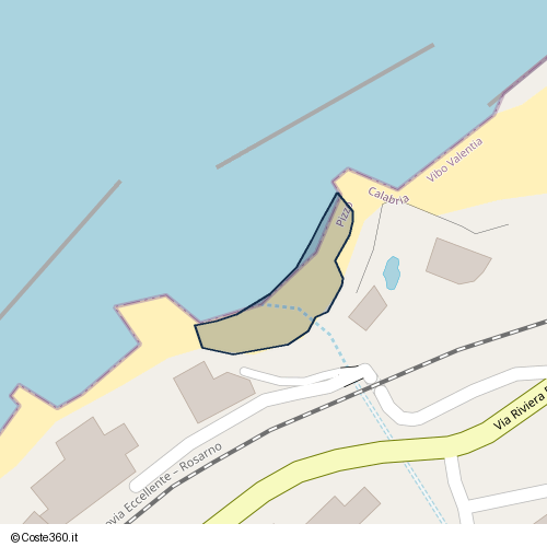 Posizione della spiaggia Spiaggia nei pressi di Pizzo, 89812