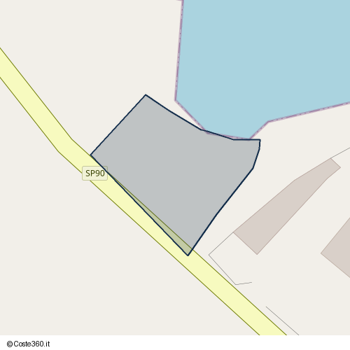 Posizione della spiaggia Spiaggia nei pressi di SP90, Fasano