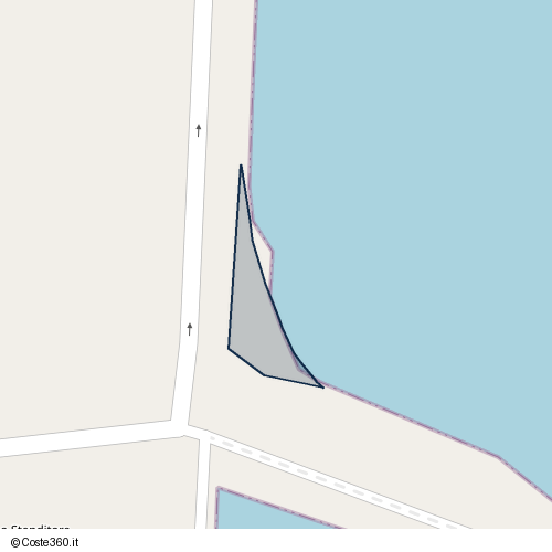 Posizione della spiaggia Spiaggia nei pressi di Santa Flavia, 90017