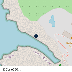 Posizione della concessione demaniale marittima Comune Massa Lubrense, A. 2008, N. 95