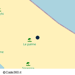 Posizione della concessione balneare Comune di Riccione, A. 2014, N. 351