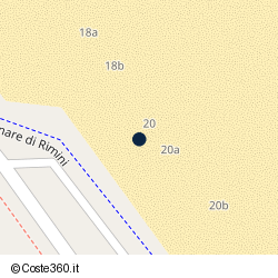 Posizione della concessione demaniale marittima Comune di Rimini, A. 2009, N. 33
