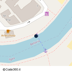 Posizione della concessione demaniale marittima Comune Bellaria-Igea Marina, A. 2013, N. 11