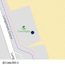 Posizione della concessione balneare Comune Tortoreto, A. 2008, N. 40