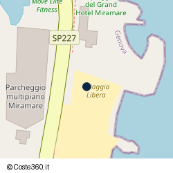 Posizione della concessione demaniale marittima Comune di Santa Margherita Ligure, A. 2007, N. 9