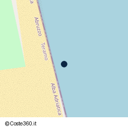 Posizione della concessione balneare Comune di Alba Adriatica, A. 2008, N. 57
