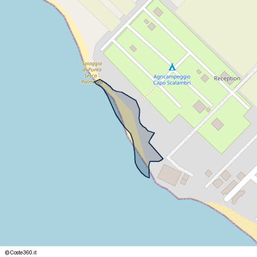 Posizione della spiaggia Spiaggia nei pressi di Via Torre di Mezzo, Santa Croce Camerina, 97017