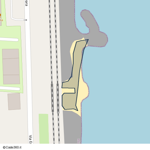 Posizione della spiaggia Spiaggia nei pressi di Via Ernesto Che Guevara, Albenga, 17031