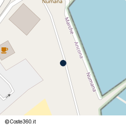 Posizione della concessione demaniale marittima Comune di Numana, A. 2016, N. 14L