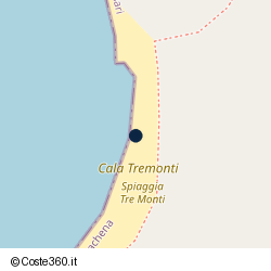 Posizione della concessione balneare Regione di Sardegna, A. 2008, N. RAS.2346
