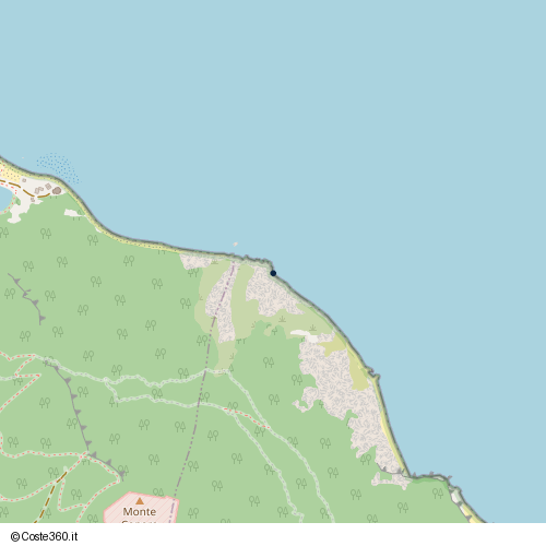 Posizione della spiaggia Spiaggia nei pressi di TM2, Sirolo, 60020