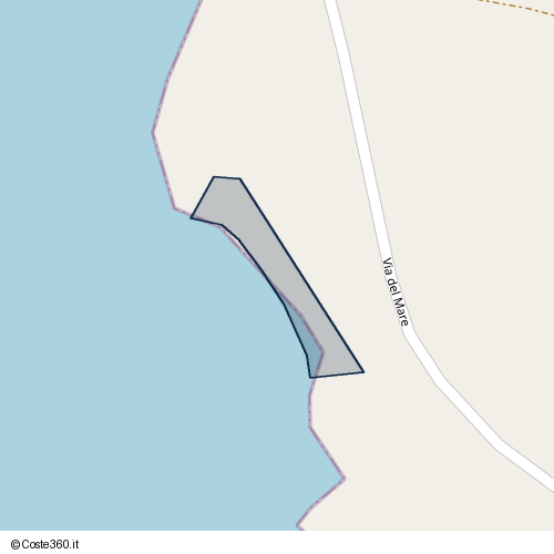 Posizione della spiaggia Spiaggia nei pressi di Via del Mare, Campobello di Mazara, 91021